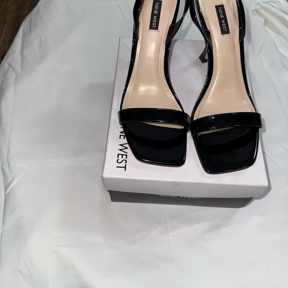 Nine West Black Women's Sandals, Heels SZ 10 M - Picture 2 of 9
